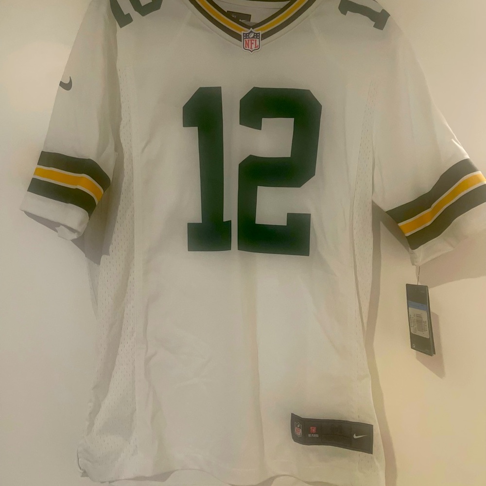 Official Nike away game Aaron Rodgers Jersey